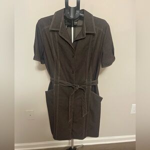 Elegant Brown Women's Dress